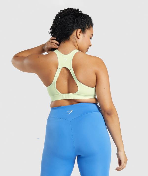Damske Športové Podprsenky Gymshark Open Back Svetlo Zelene | IU3094625